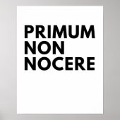 Poster Primum Non Nocere Le serment hippocratique de l'in (Devant)