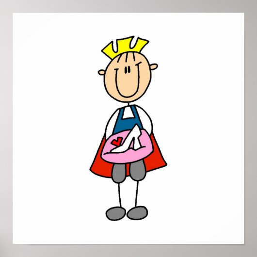 Poster Prince Avec Chaussure En Verre (Devant)