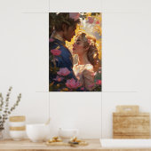 Poster - Prince Charming et Princesse Love Kiss (Cuisine)