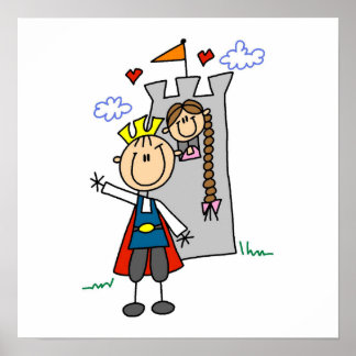 Poster Prince Charming Secourt Princesse