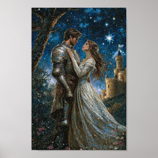 Poster Prince et princesse amoureuse