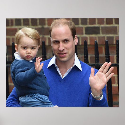 Poster Prince George - William & Kate (Devant)