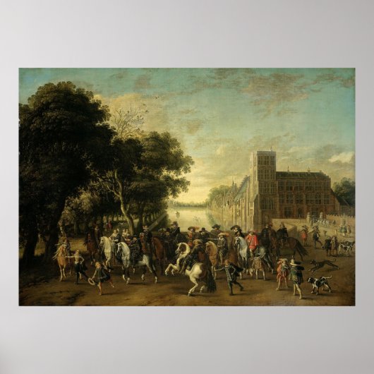Poster Prince Maurits sur le Buitenhof La Haye (Devant)