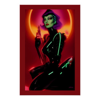 Poster Princess Cybrella at the Cyberpunk Ball