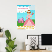Poster Princess Party Pin The Tail Game (Bureau à domicile)