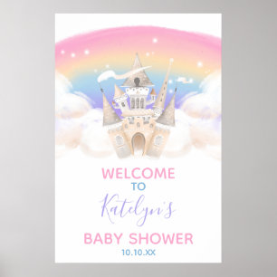 Poster Princess Rainbow Welcome Sign