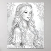 Poster Princess scratch Art (Devant)