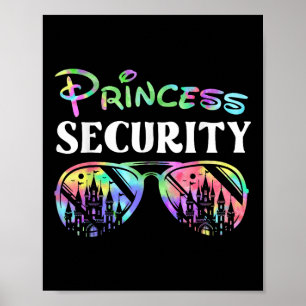 Poster Princess Security Funny Anniversaire Fête Correspo