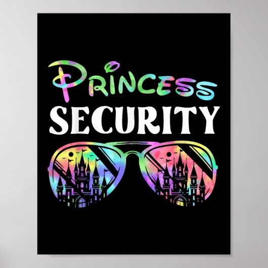 Poster Princess Security Funny Anniversaire Fête Correspo (Devant)