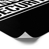 Poster Princess Security Funny Anniversaire Halloween Par (Coin)