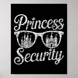 Poster Princess Security Funny Graphic Halloween T-shirt.