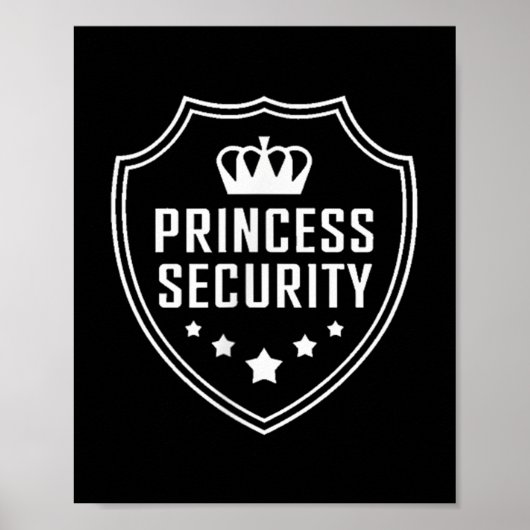 Poster Princess Security Protection Anniversaire de la fa (Devant)