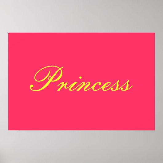 Poster Princesse (Devant)