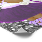 Poster Princesse africaine violette | Royal Sweets Event (Coin)