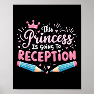 Poster Princesse Aller À La Réception Filles Enfants Reto