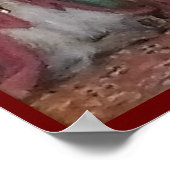 Poster princesse Art nouveau et sa peinture de singe (Coin)