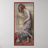 Poster princesse Art nouveau et sa peinture de singe (Devant)