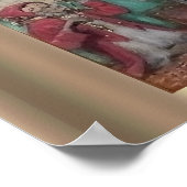 Poster princesse Art nouveau et sa peinture de singe (Coin)