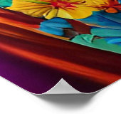 Poster princesse aux cheveux bouclés (Coin)