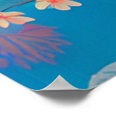 Poster princesse aux cheveux floraux (Coin)