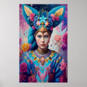 Poster princesse aux yeux bleus (Devant)