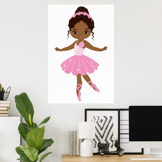 Poster Princesse Ballerina (Bureau à domicile)