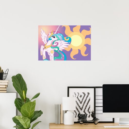 Poster Princesse Celestia (Bureau à domicile)