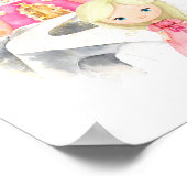 Poster Princesse, Cheveux Blonds, Château, Couronne, Cham (Coin)