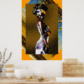 Poster princesse créole haïtienne (Cuisine)