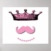 Poster Princesse Crown et Moustache (Devant)