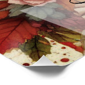 Poster Princesse de automne vintage avec feuilles d'autom (Coin)