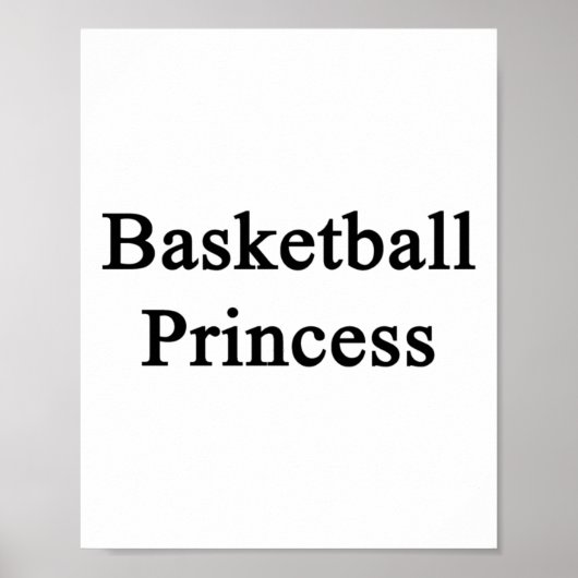 Poster Princesse de basket-ball (Devant)