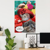 POSTER PRINCESSE DE CHAT CÉLÈBRE TATUS, CHAPEAU ROUGE AVE (Bureau à domicile)