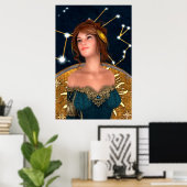 Poster Princesse de conte de fées (Bureau à domicile)