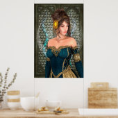 Poster Princesse de conte de fées (Cuisine)