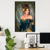 Poster Princesse de conte de fées (Bureau à domicile)