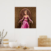 Poster Princesse de conte de fées (Cuisine)