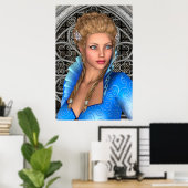 Poster Princesse de conte de fées (Bureau à domicile)