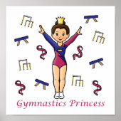 Poster Princesse de Gymnastique (Devant)