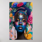 Poster princesse décorative d'art du visage (Devant)