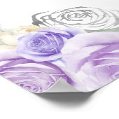 Poster Princesse en Dusty Robe violette Quinceanera Bienv (Coin)