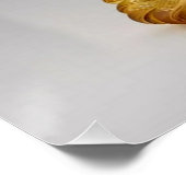 Poster princesse en verre cristal avec robe jaune (Coin)