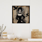 Poster Princesse et les corbeaux (Cuisine)