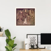 Poster Princesse et Trolls par John Bauer (Bureau à domicile)