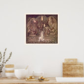 Poster Princesse et Trolls par John Bauer (Cuisine)