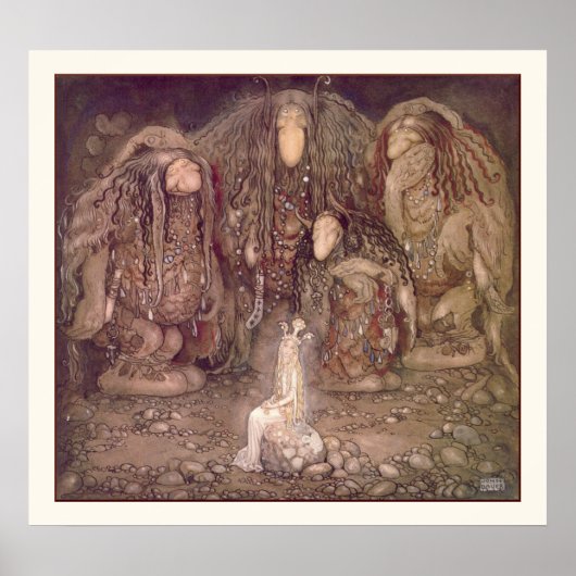 Poster Princesse et Trolls par John Bauer (Devant)