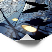 Poster Princesse Fée au Clair de Lune Robe Céleste (Coin)