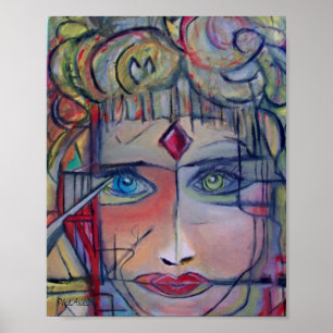 Poster Princesse guerrière par ValAries - 8" x 10" Imprim