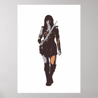 Poster princesse guerrière Xena