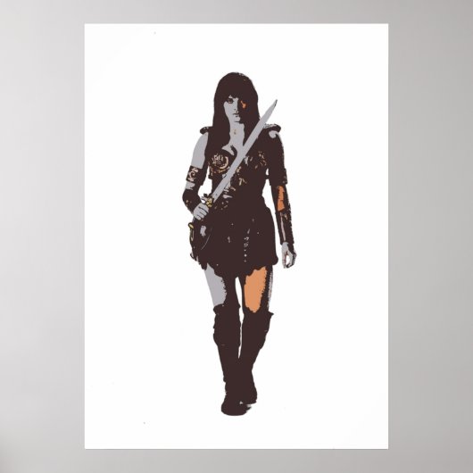 Poster princesse guerrière Xena (Devant)